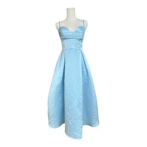 MDC7 Light blue A-line Maxi dress with corset back size Small